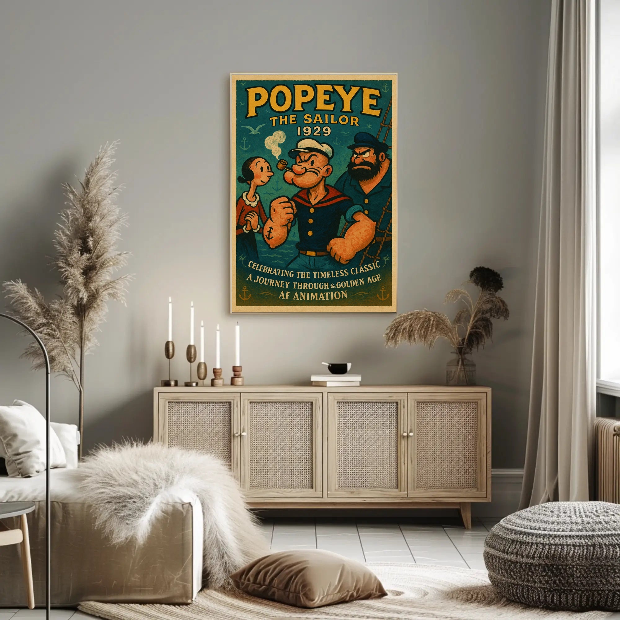 Popeye The Sailor Vintage Poster Print 1929