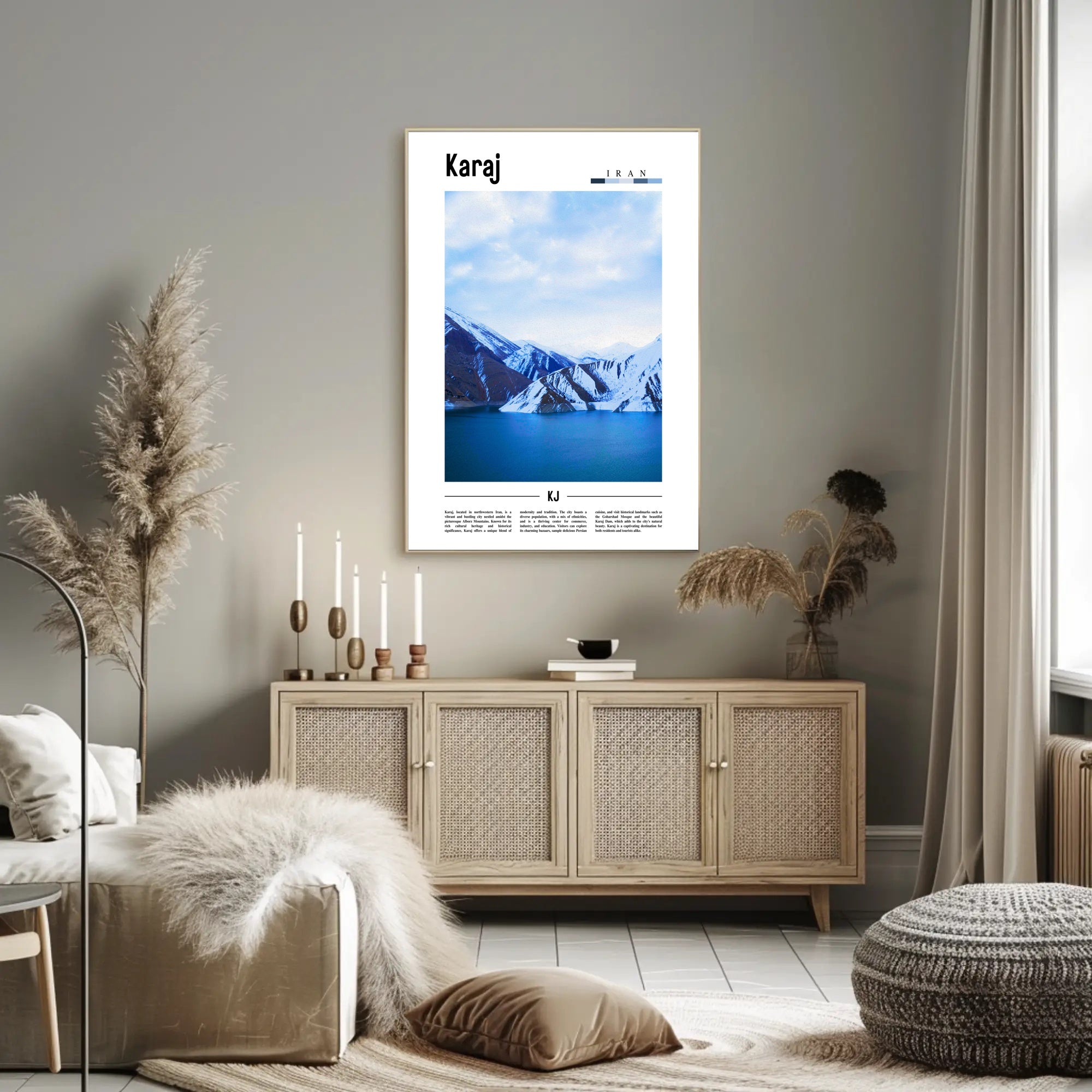 Karaj Scenic Beauty Poster - Urban or Cityscape Poster PosterGoat