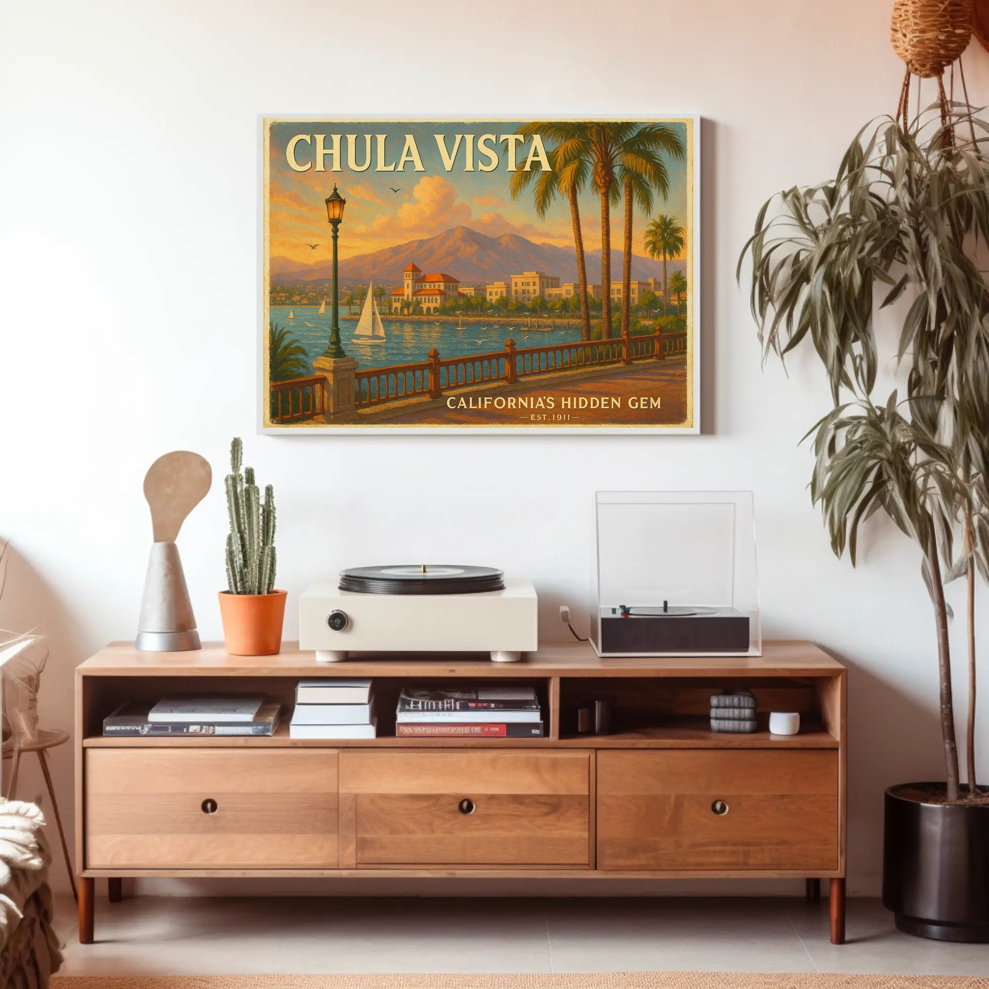 Chula Vista Scenic Travel Poster Art Print