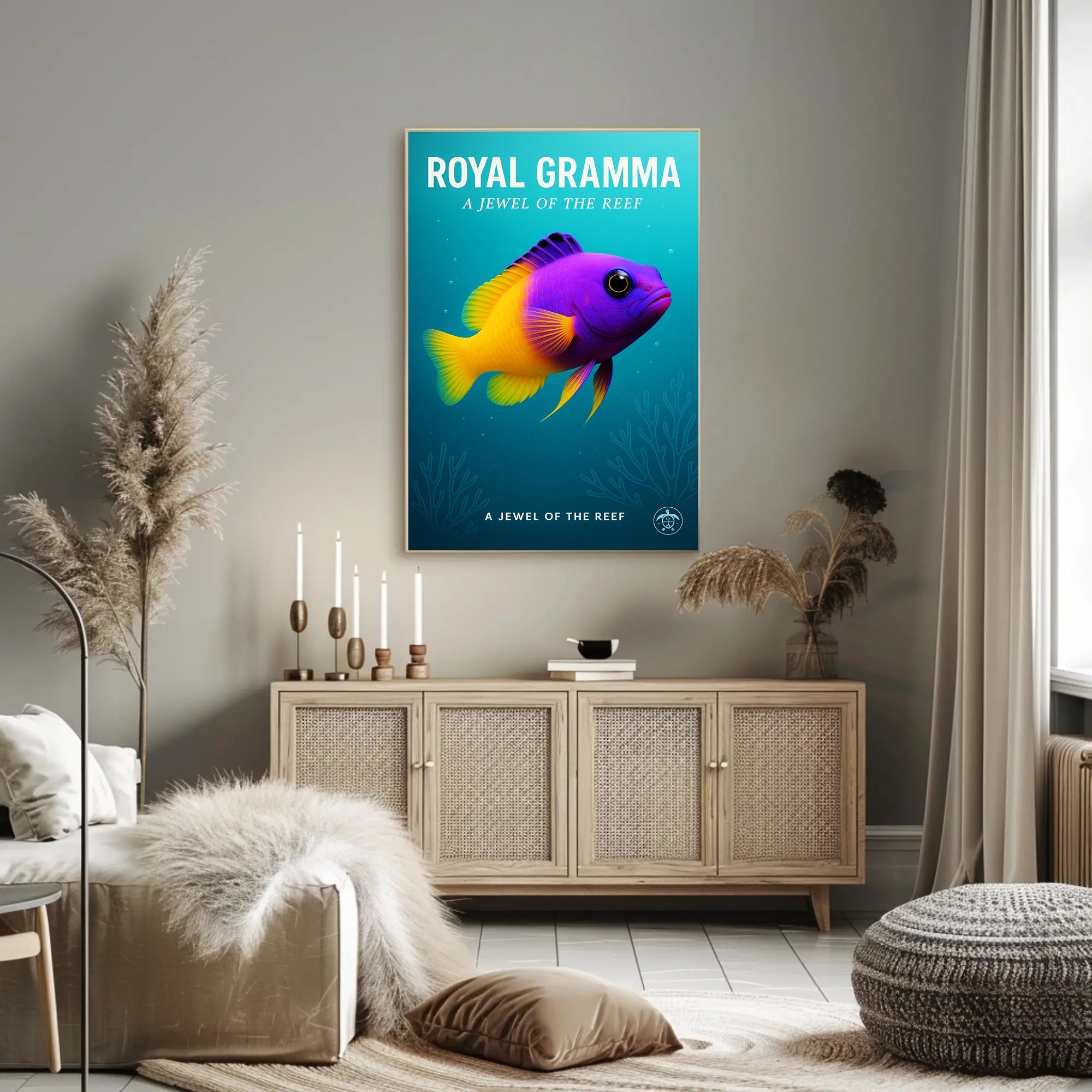Royal Gramma A Jewel of the Reef Poster PosterGoat