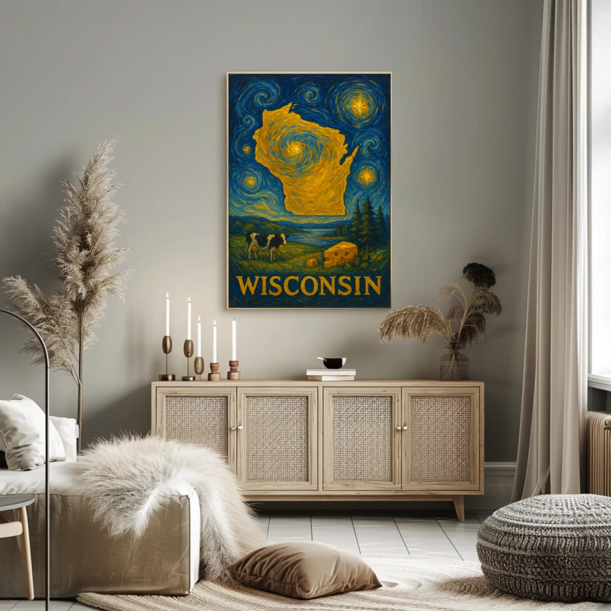 Wisconsin A Starry Tribute Poster