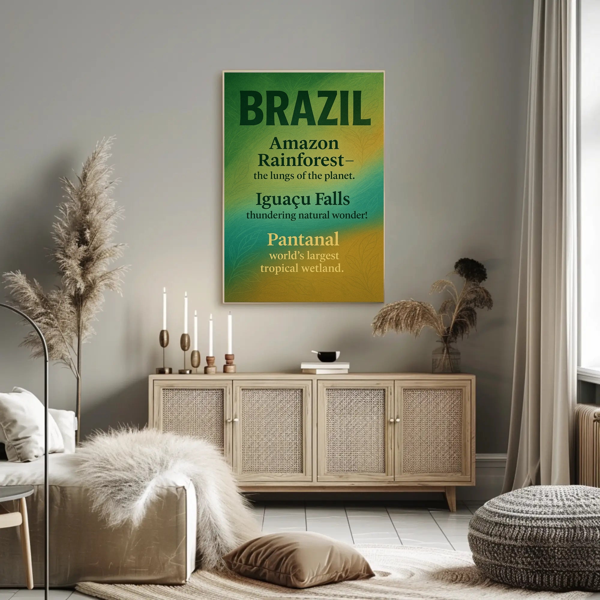 Wonders of Brazil Poster PosterGoat
