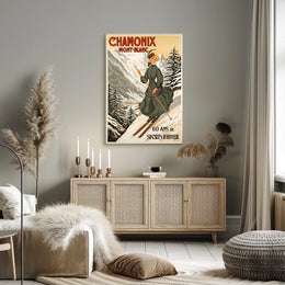 Chamonix Winter Sports Celebration Poster