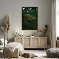 Mudfish Amia Calva Poster