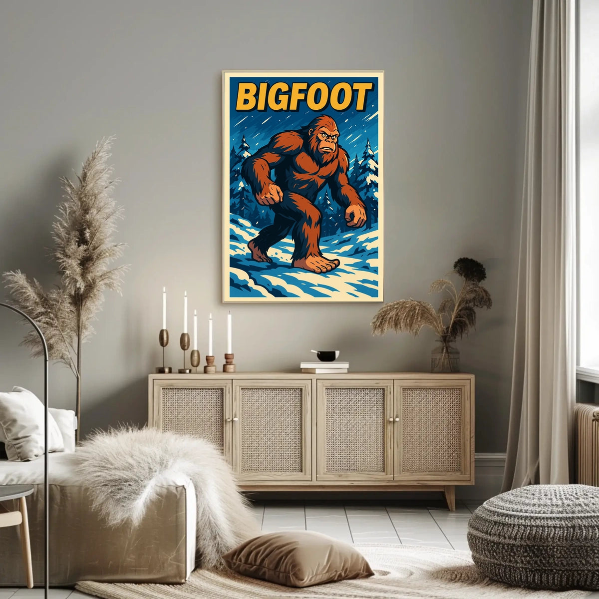 Bigfoot In The Wilderness Poster