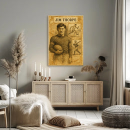 Jim Thorpe Legendary Athlete Poster