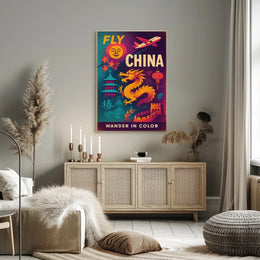Fly China Wander in Color Poster