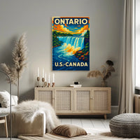 Ontario Canada United States Niagara Falls Poster