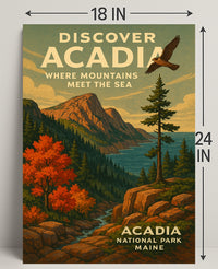 Discover Acadia National Park Wall Art PosterGoat