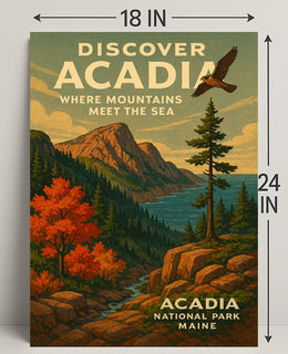 Discover Acadia National Park Wall Art PosterGoat