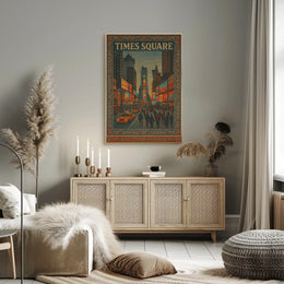Times Square Tapestry Poster