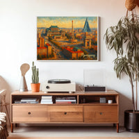 Pyongyang Cityscape Photography Realism Wanderlust Poster