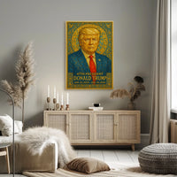 Donald Trump Majestic Mosaic Baroque Patriot Poster
