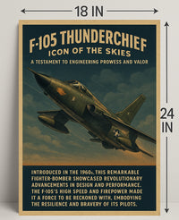 F-105 Thunderchief Icon of the Skies Poster PosterGoat