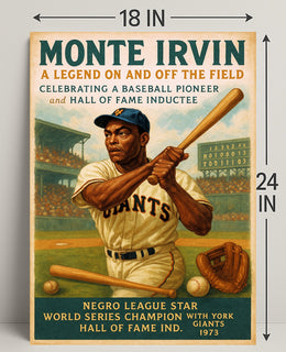 Monte Irvin A Baseball Legend Poster PosterGoat