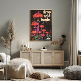 Drop Acid Bombs Poster Art Print for Home Decor PosterGoat