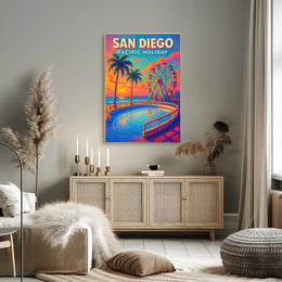 San Diego Pacific Holiday Poster