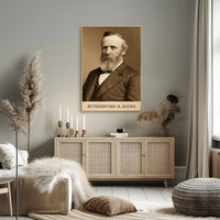 Rutherford B. Hayes Vintage Presidential Portrait Poster