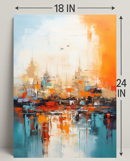 Abstract Cityscape Abstract Poster