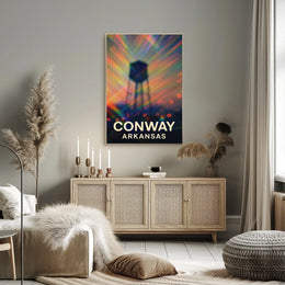 Conway Arkansas Scenic Minimalist Wanderlust Poster