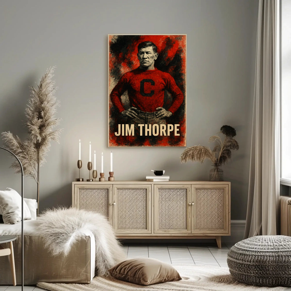 Jim Thorpe Legendary Athlete Poster