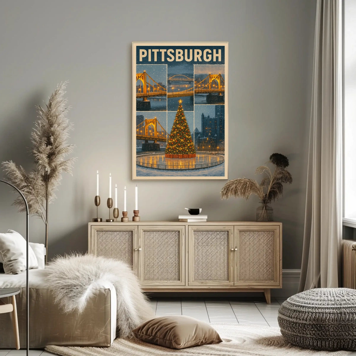 Winter In Pittsburgh Poster