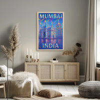 Mumbai, India Vibrant Landmarks Poster
