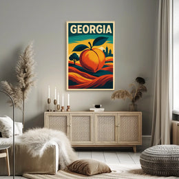 Georgia The Peach State Poster