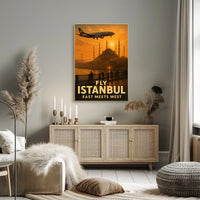 Fly Istanbul East Meets West Poster