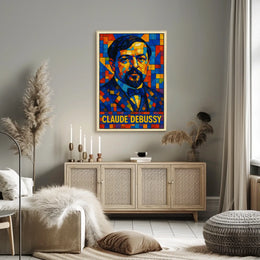 Claude Debussy A Mosaic Tribute Poster