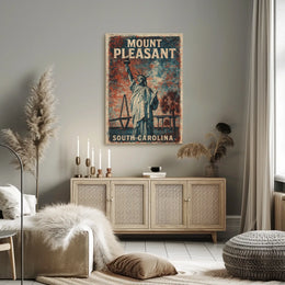 Mount Pleasant Vintage Travel Collectors Poster