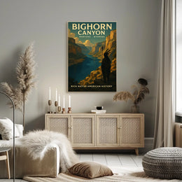 Bighorn Canyon Rich Native American Poster