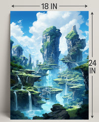 Enchanted Waterfalls Poster