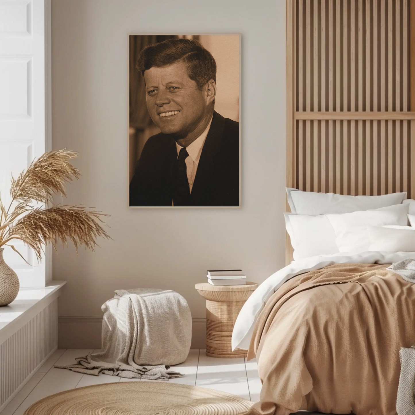 John F. Kennedy 35th President Sepia Photo