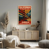 California The Golden State Poster