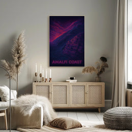 Amalfi Coast Poster Wall Art Print 18x24 Seaside Views