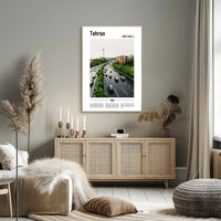 Tehran's Vibrant Cityscape With Milad Tower Urban or Cityscape Poster PosterGoat