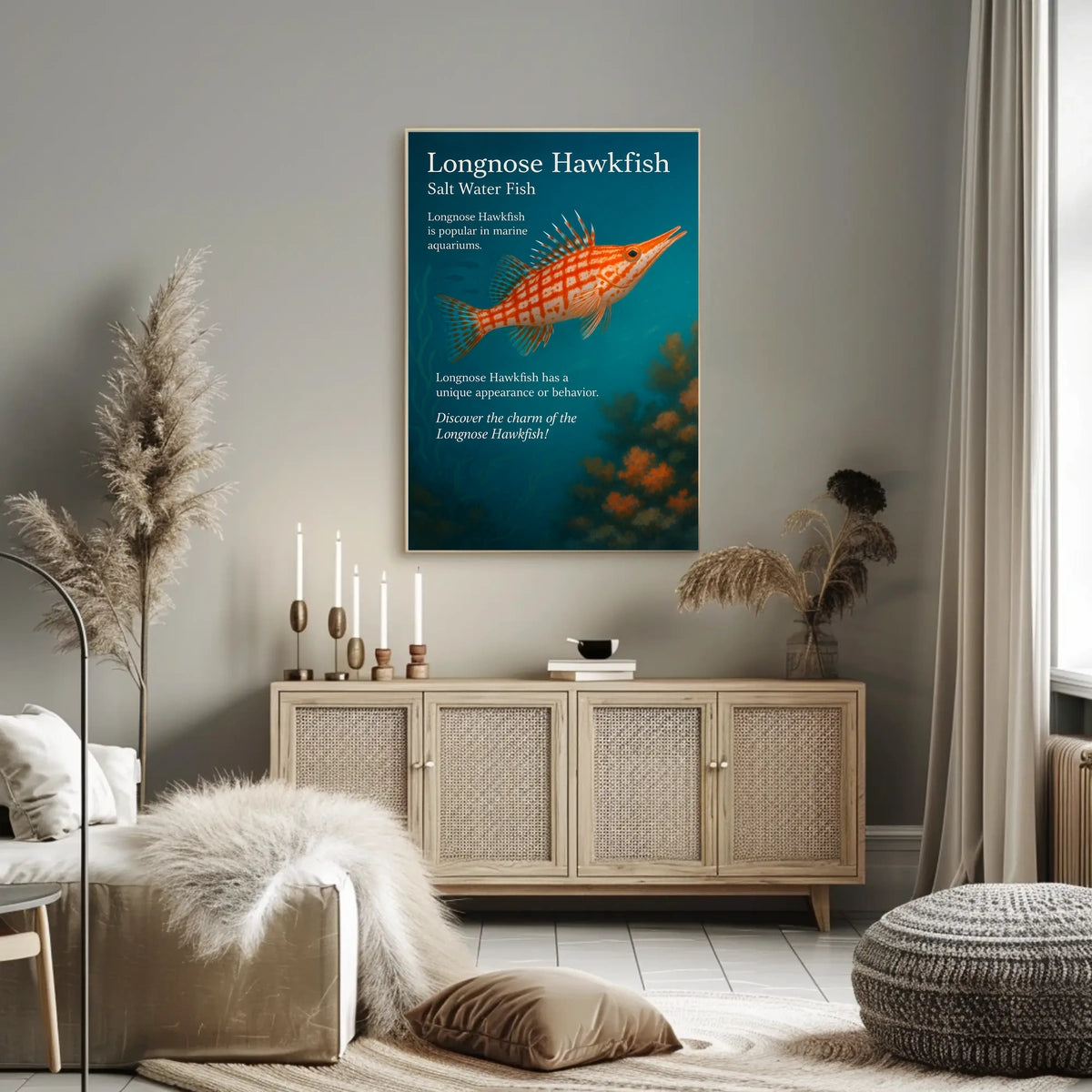 Discover the Longnose Hawkfish Poster
