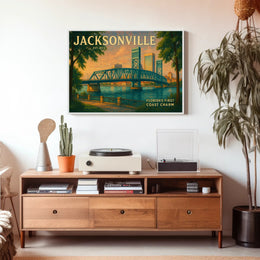 Jacksonville First Coast Charm Travel Poster