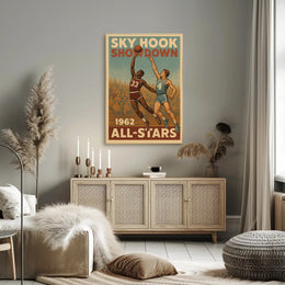 SKY HOOK SHOWDOWN: Vintage Sports Poster