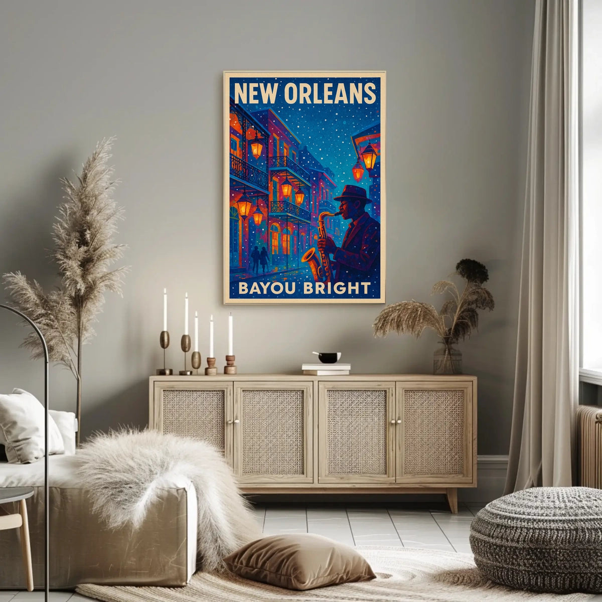 New Orleans Bayou Bright Poster