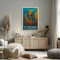 St. Michael the Archangel Spiritual Art Poster