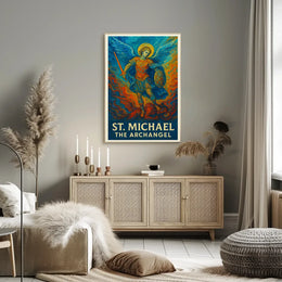 St. Michael the Archangel Spiritual Art Poster