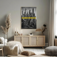 Dystopian Angular Cityscape Futuristic Sci-Fi Poster