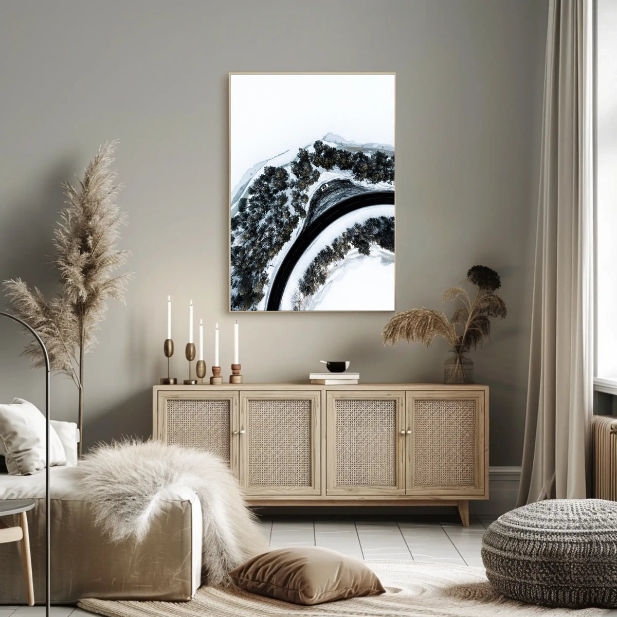 Winter Roadscape Poster