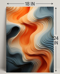 Fluid Waves Of Color Poster PosterGoat