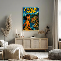 Amalfi Coast Adventure Poster 18x24 Scenic Wall Art