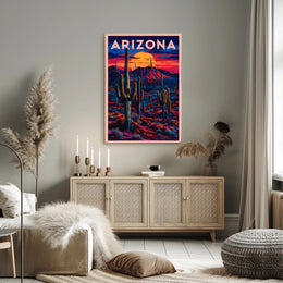 Arizona Sunset Landscape Poster