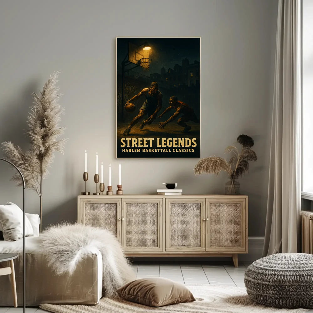 Harlem Basketball Classics Vintage Sports Poster PosterGoat