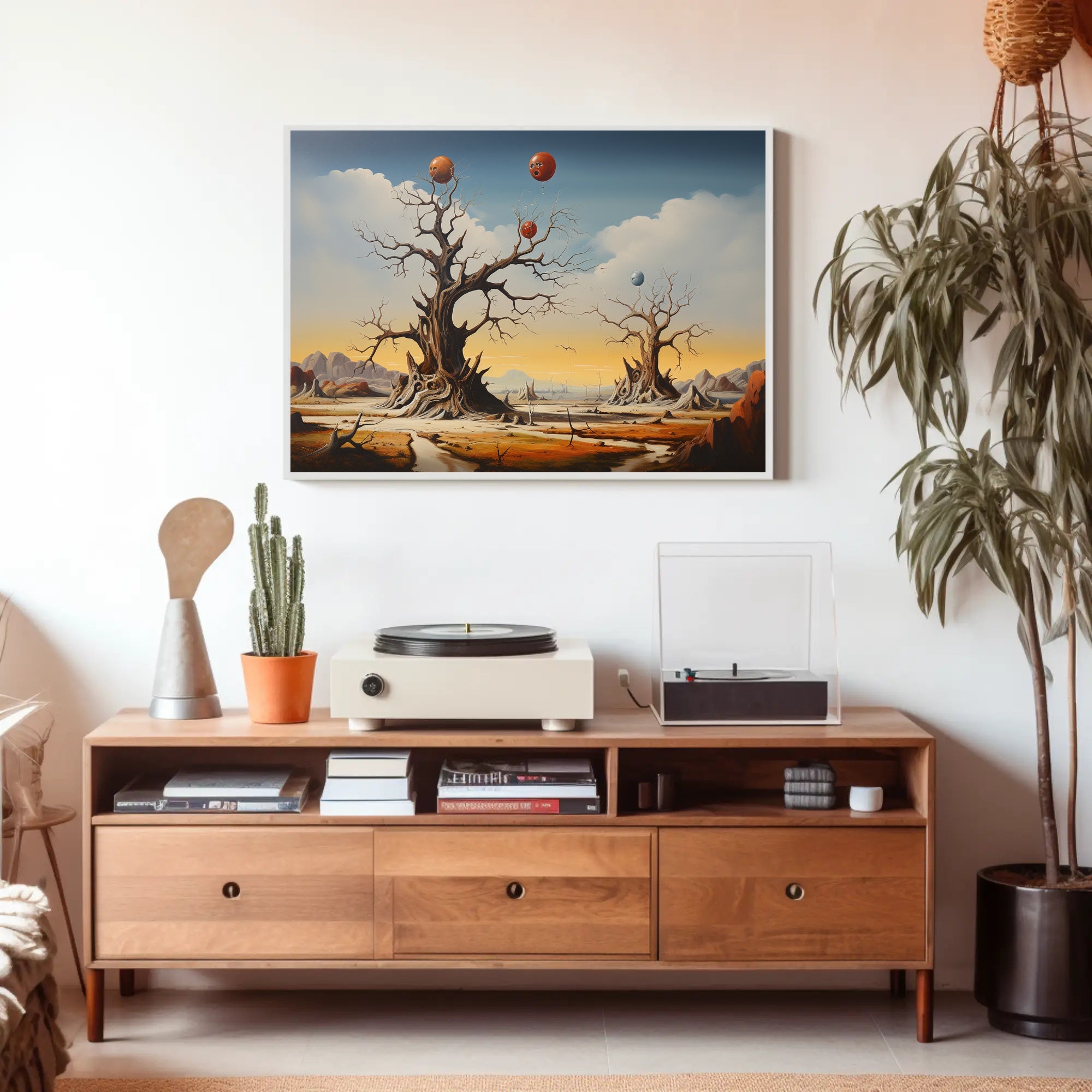 Surreal Landscape with Whimsical Eerie Fantasy Mythology Poster